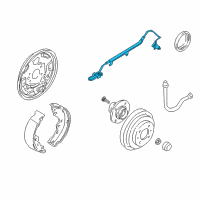 OEM 2002 Nissan Sentra Sensor Assembly Anti SKID, Rear Diagram - 47901-4M460