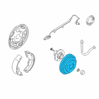 OEM Nissan Drum-Brake, Rear Diagram - 43206-4Z801