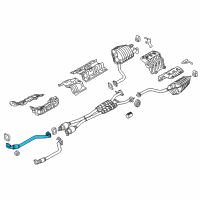 OEM 2016 Kia K900 Front Muffler Assembly, Right Diagram - 286113T500