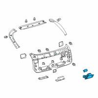 OEM 2016 Toyota Prius V Luggage Lamp Diagram - 81330-58010