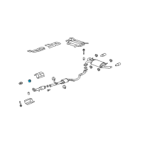 OEM 2010 Acura RDX Rubber, Exhaust Mounting Diagram - 18215-STK-A01