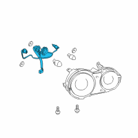 OEM 2011 Nissan GT-R Harness Assembly-Rear Combination Diagram - 26551-JF30A