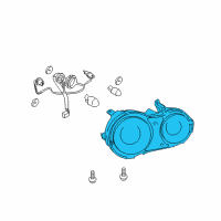 OEM 2009 Nissan GT-R Body Assembly - Combination Lamp, LH Diagram - 26559-JF30B