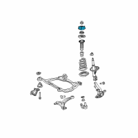 OEM 2019 Toyota Sienna Strut Mount Diagram - 48609-08030