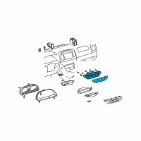 OEM 2003 Toyota Camry Dash Control Unit Diagram - 55902-06040-B1