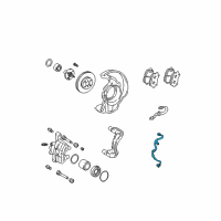 OEM 2004 Toyota Corolla Front Speed Sensor Diagram - 89543-02050