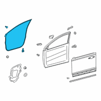 OEM 2020 Toyota RAV4 Door Weatherstrip Diagram - 67861-0R050