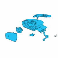 OEM 2019 Lincoln Nautilus Mirror Assembly Diagram - FA1Z-17682-DCPTM