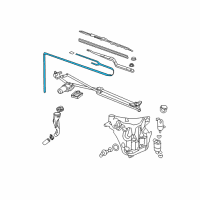 OEM 2001 Pontiac Aztek Hose, Windshield Washer Pump Diagram - 12494799