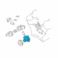 OEM 1999 Nissan Quest Pump Assembly Water Diagram - B1010-7B000