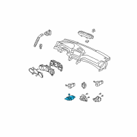 OEM 2008 Acura TL Switch Assembly, Trunk Opener Diagram - 35800-SEP-A01