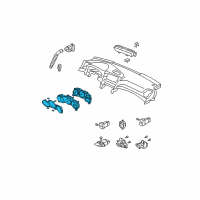 OEM 2007 Acura TL Meter, Combination Diagram - 78100-SEP-A42