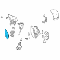 OEM 2021 Honda CR-V Mirror Sub-Assembly, Driver Side (Flat) (Heated) Diagram - 76253-TLA-A32