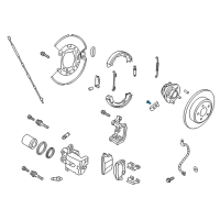 OEM 2021 Dodge Challenger Pin-Brake Shoe Hold Down Diagram - 5179890AA