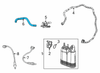 OEM Jeep Grand Cherokee L Hose-PURGE Diagram - 5281339AB