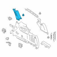 OEM 2021 Infiniti QX80 FINISHER Assembly-Rear Pillar, LH Diagram - G6935-1A60A