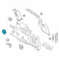 OEM 2013 Infiniti QX56 Seat Switch Assembly Diagram - 25500-1LA1B