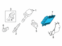 OEM 2021 Nissan Frontier Blank Engine Control Module Diagram - 23703-9BT0A