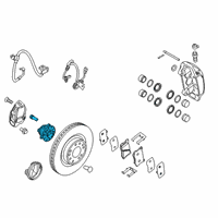 OEM 2018 Kia Stinger Front Wheel Hub Assembly Diagram - 51750J5000