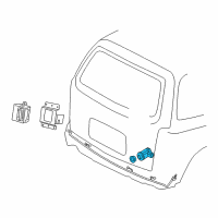 OEM Buick Terraza Distance Sensor Diagram - 89047101