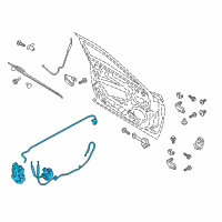 OEM Lincoln Lock Actuator Diagram - GD9Z-54219A65-G