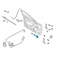 OEM Lincoln Continental Door Check Diagram - GD9Z-5423552-A