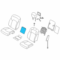 OEM 2021 Infiniti QX80 Heater Unit Front Seat Back Diagram - H7685-1A69D