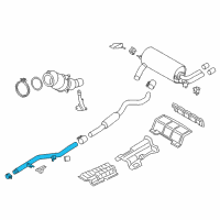 OEM 2014 BMW 228i Front Pipe Diagram - 18-30-8-606-730