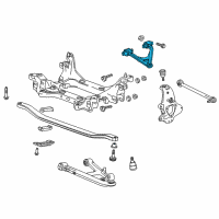 OEM 2019 Chevrolet Corvette Upper Control Arm Diagram - 84463636