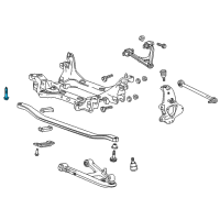 OEM Chevrolet Corvette Engine Cradle Bolt Diagram - 11611051