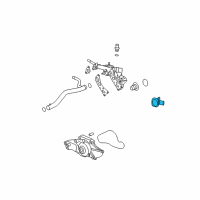 OEM 2005 Saturn Vue Housing-Engine Coolant Thermostat Diagram - 12581521