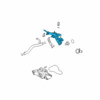 OEM Saturn Housing Asm-Engine Coolant Thermostat (W/ EGR Valve) Diagram - 12581522