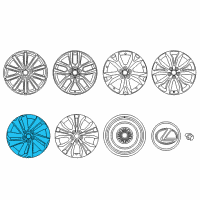 OEM 2016 Lexus NX200t Wheel, Disc Diagram - 42611-78110