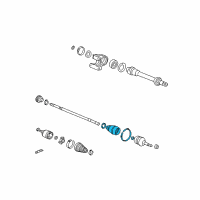 OEM 2005 Honda Accord Boot Set, Outboard Diagram - 44018-S9A-020