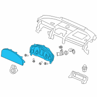 OEM Pontiac Instrument Cluster Diagram - 92234153