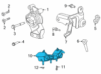 OEM Ram TRANSMISSION MOUNT Diagram - 5038874AB