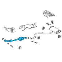 OEM 2021 Toyota Corolla Front Pipe Diagram - 17410-24470