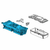 OEM 2018 Acura MDX Battery Pack Assembly Diagram - 1D100-5WS-A00