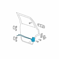 OEM Jeep Grand Cherokee Rear Door Latch Diagram - 55113375AC