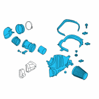 OEM 2019 Ford Mustang Air Cleaner Assembly Diagram - FR3Z-9600-J