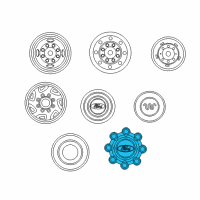 OEM 2000 Ford F-250 Super Duty Wheel Cap Diagram - 1C3Z-1130-BA