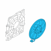 OEM 2008 Saturn Astra Fan & Motor Diagram - 13126382