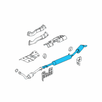 OEM 2006 Buick Terraza Muffler & Pipe Diagram - 15902776