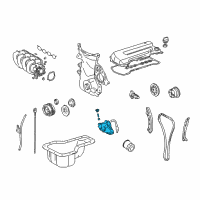 OEM Pontiac Vibe Pump, Oil Diagram - 88972778