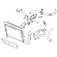 OEM Jeep O Ring-Water Inlet Tube Diagram - 4884873AA