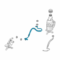 OEM Saturn Astra Hose Asm, P/S Gear Inlet Diagram - 13122700