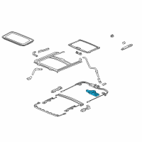 OEM 2009 Honda Civic Motor Assy., Sunroof Diagram - 70450-SNA-A02