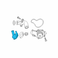 OEM 2004 Jeep Liberty Housing-THERMOSTAT Diagram - 53010553AB