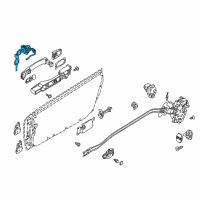 OEM 2003 Infiniti G35 Cylinder Set-Door Lock, L Diagram - H0601-AM800