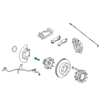 OEM 2015 Chevrolet Silverado 2500 HD Wheel Stud Diagram - 11571001